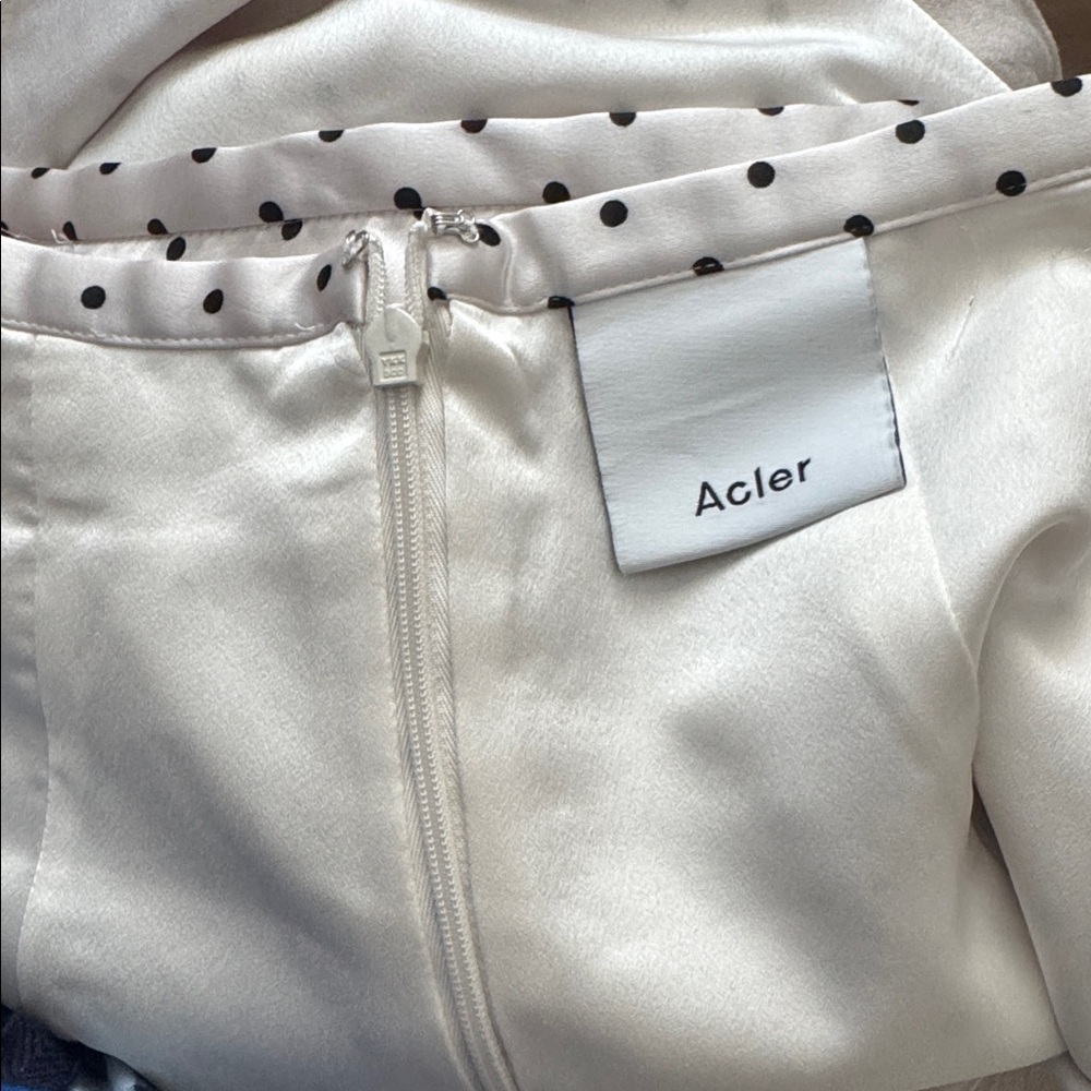 Acler Black and White Polka Dot Pencil Skirt - Picture 6 of 6